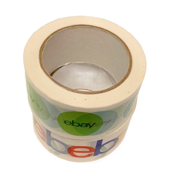 2 Rolls Official EBAY Branded Packing Tape 75' x 2" Shipping Supplies New - Picture 3 of 3